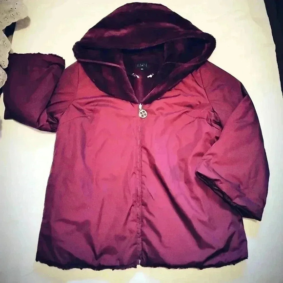 IMAN Jackets & Blazers - Iman Coat 1X Burgandy